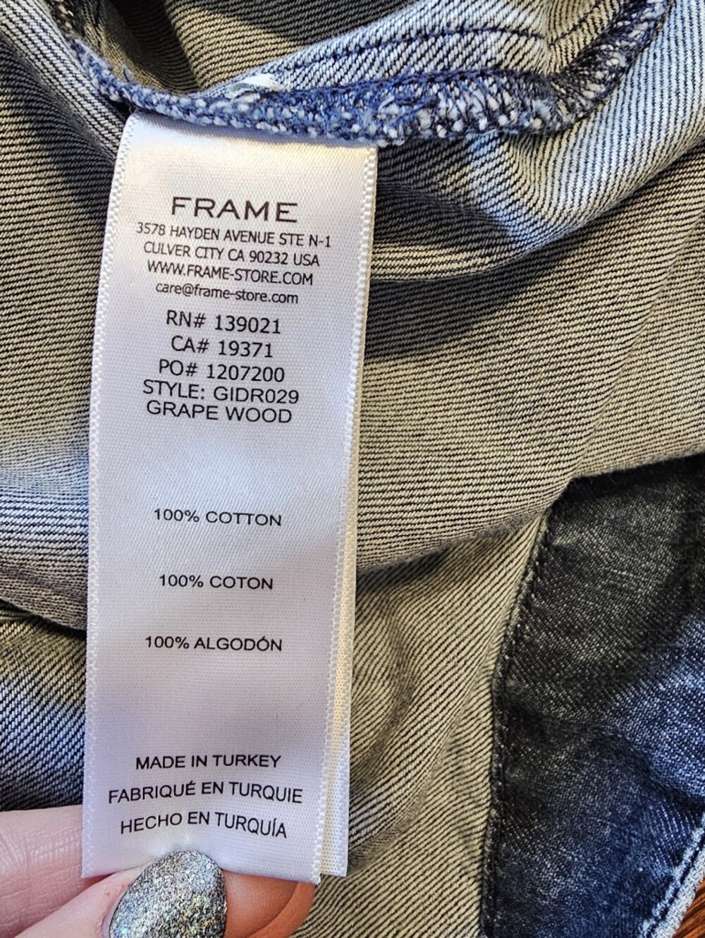 Frame Gillian Puff-Sleeve Denim Dress Medium - Picture 4 of 13